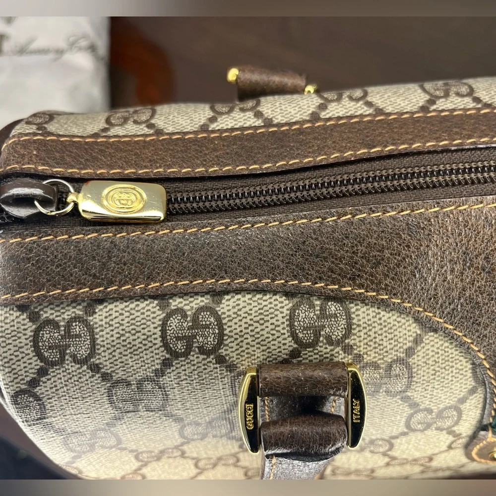 SOLD: Vintage Gucci Sherry Line Boston Bag Authentic 1980’s w/Dust Cover - Picture 17 of 17